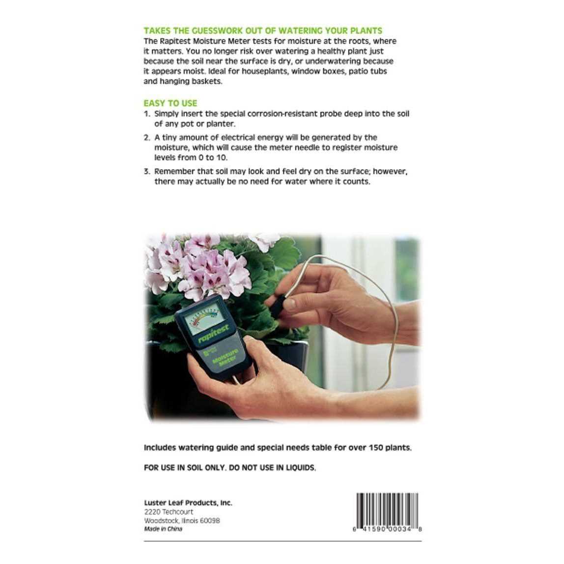 Luster Leaf Rapitest Mini Soil 4-in-1 Tester - Zenithce