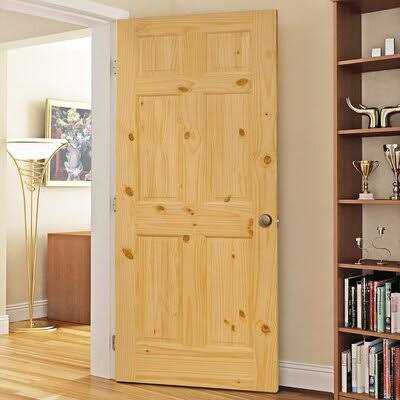 Kimberly Bay Paneled Solid Wood Unfinished Colonial Standard Door - Zenithce
