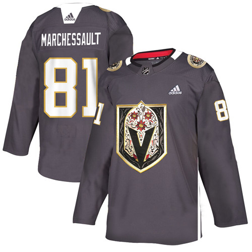 Vegas Golden Knights #81 Jonathan Marchessault Grey Latino Heritage Night Stitched Jersey - Zenithce