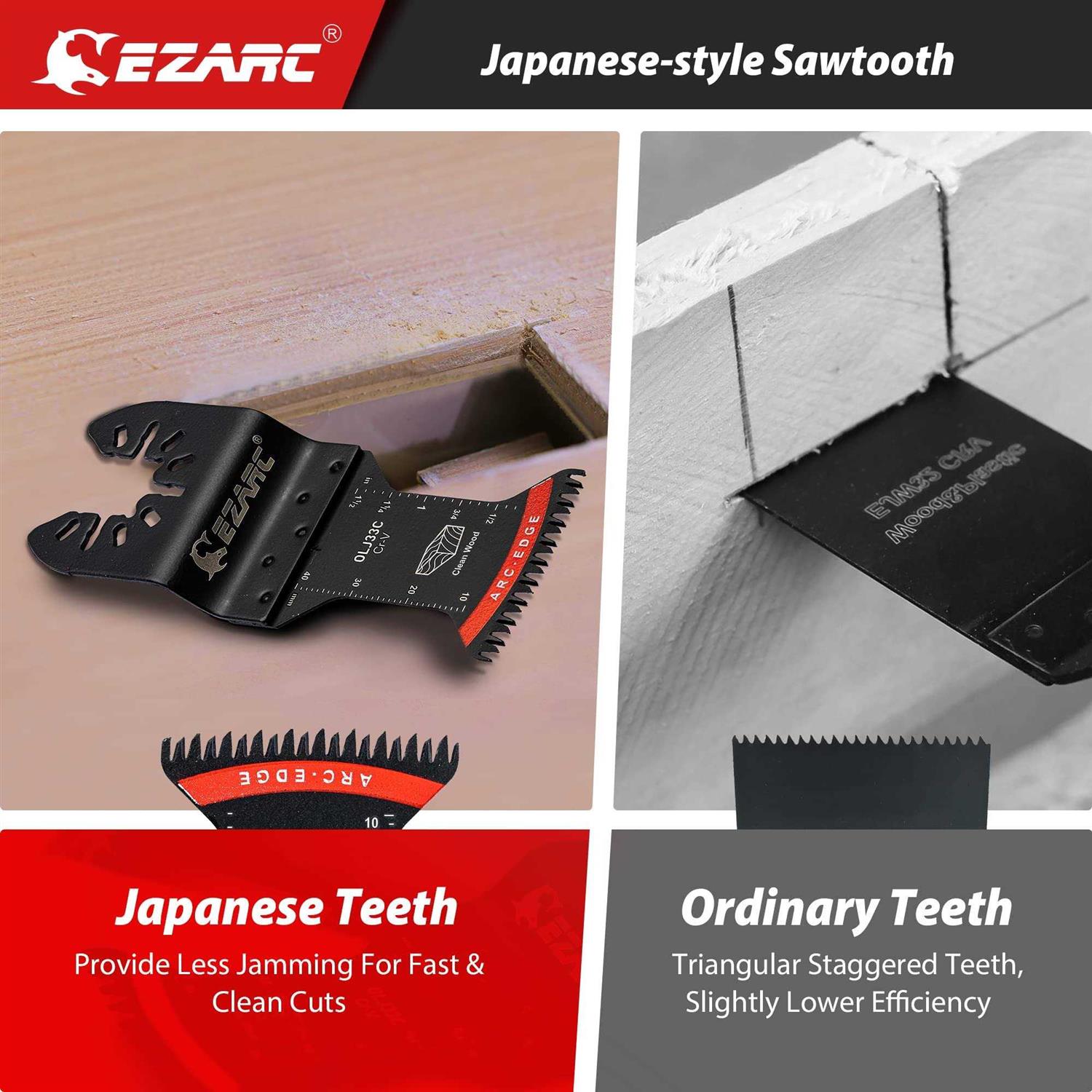 Ezarc Diamond Oscillating Blade Flush Cutting Oscillating Multi Tool Saw Blades for Grout Removal - Zenithce