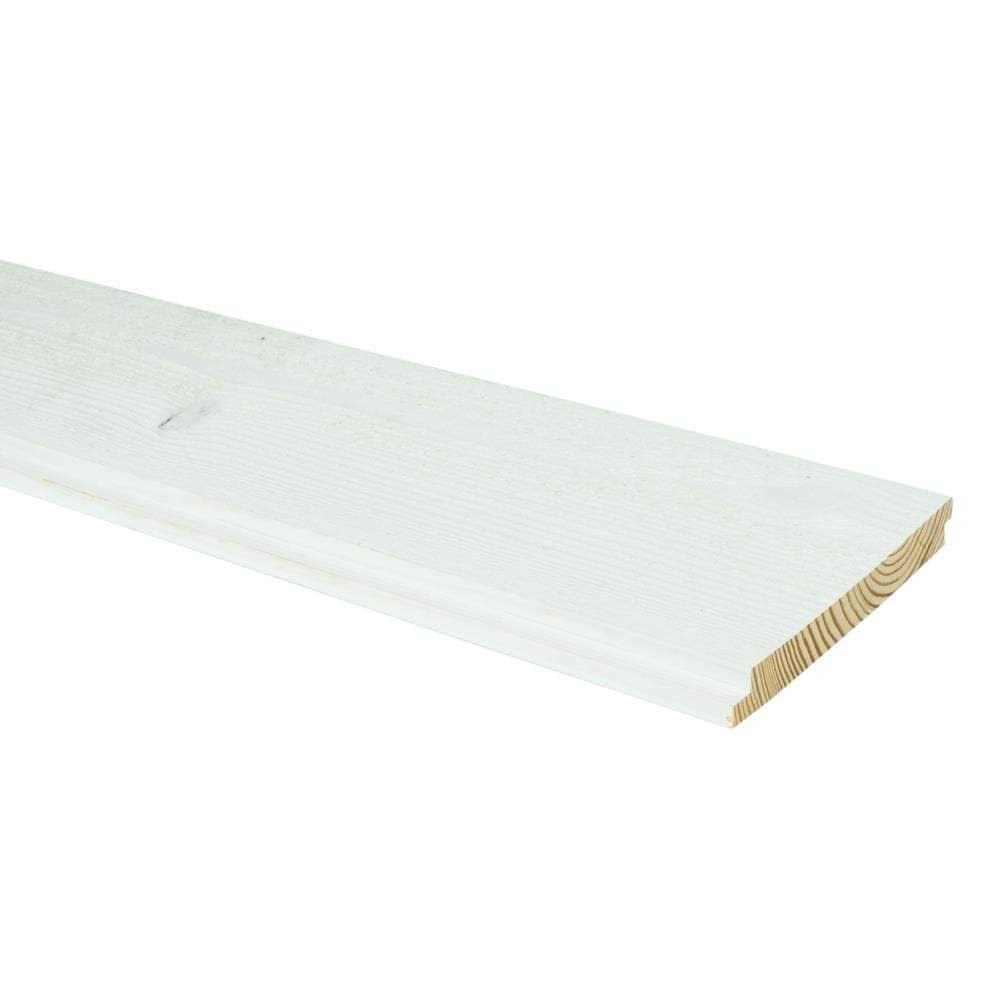Unbranded 5.5-in x 4-ft Finished White Spruce Pine Fir Wall Plank 10400 - Zenithce