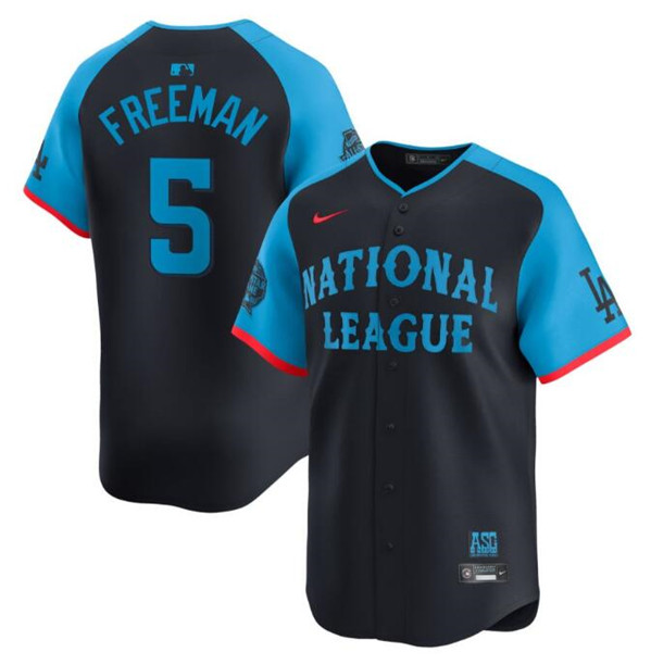 National League #5 Freddie Freeman Navy 2024 All-Star Limited Stitched Jersey - Zenithce