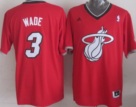 Miami Heat #3 Dwyane Wade Revolution 30 Swingman 2013 Christmas Day Red Jersey - Zenithce