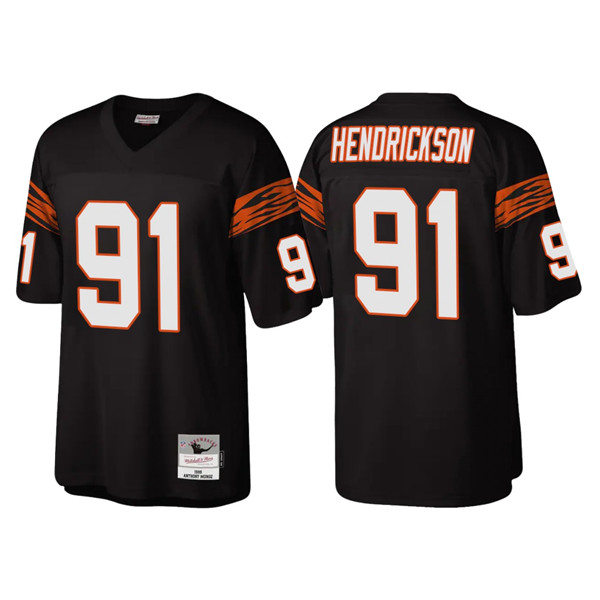 Cincinnati Bengals #91 Trey Hendrickson Black Throwback Legacy Stitched Jersey - Zenithce