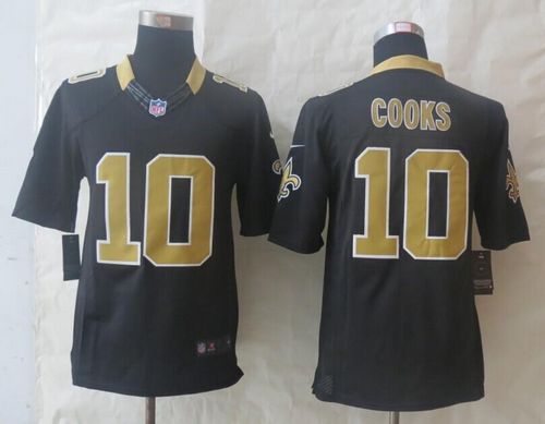 Saints #10 Brandin Cooks Black Team Color Stitched Limited Nike Jersey - Zenithce