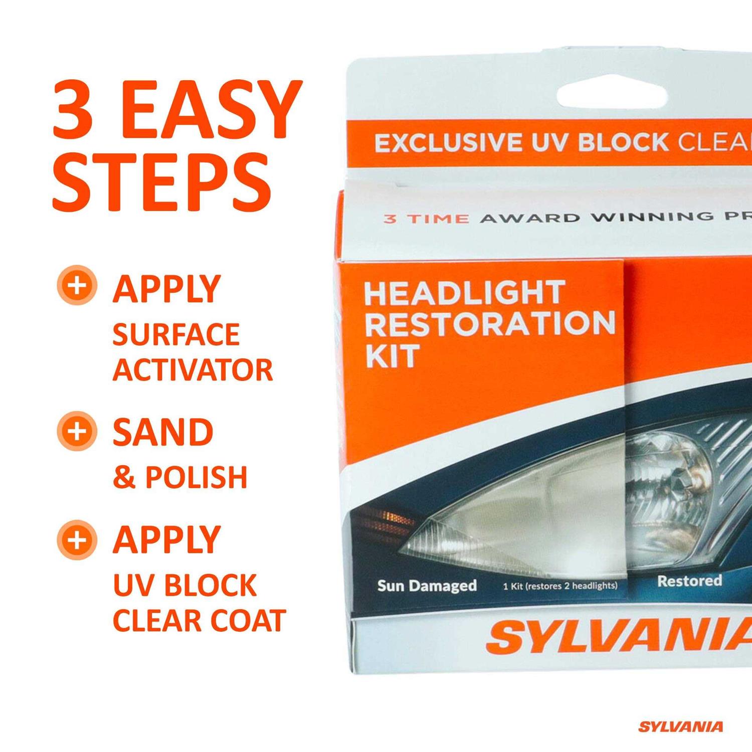 Sylvania Headlight Restoration Kit - Zenithce