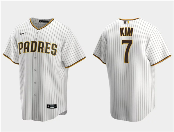 San Diego Padres #7 Ha-Seong Kim White Cool Base Stitched Jersey - Zenithce