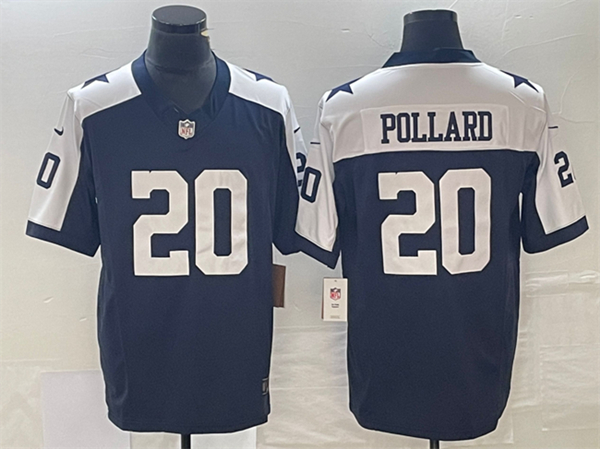 Dallas Cowboys #20 Tony Pollard Navy 2023 F.U.S.E.Thanksgiving Limited Stitched Jersey - Zenithce