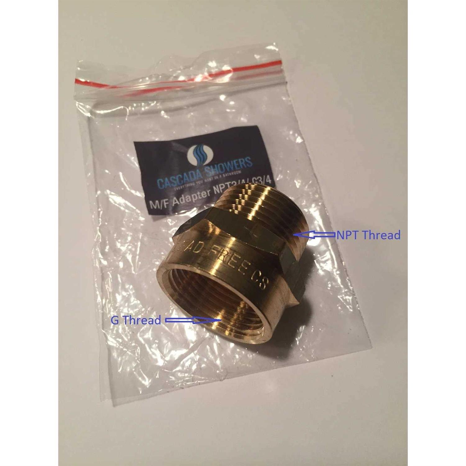 G Thread Female to NPT Thread Male Pipe Fitting Adapter - Zenithce