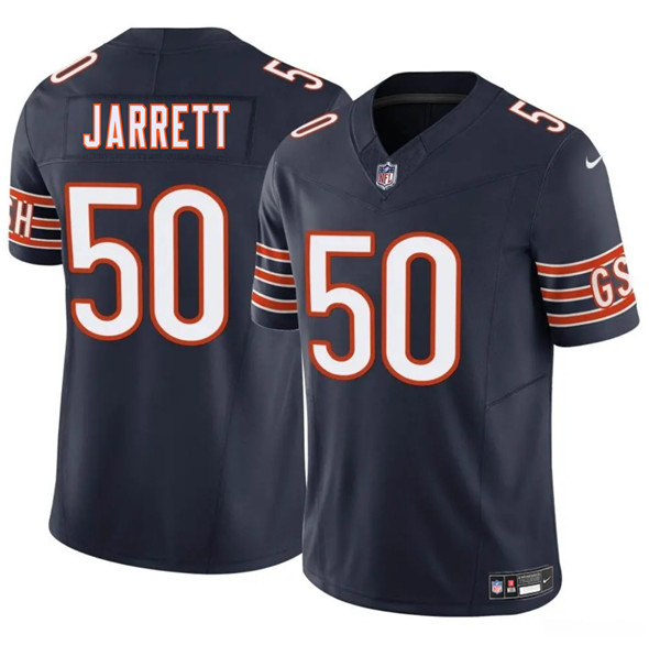 Chicago Bears #50 Grady Jarrett Navy 2025 F.U.S.E. Vapor Stitched Jersey - Zenithce