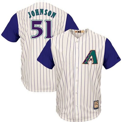 Diamondbacks #51 Randy Johnson White Hall Of Fame Cool Base Stitched Jersey - Zenithce