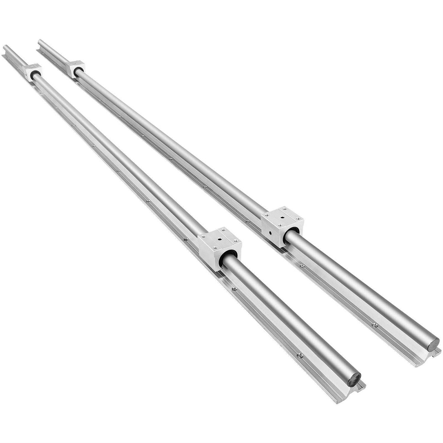 VEVOR Linear Rail Set, SBR20 2 PCS SBR20 4 PCS SBR20UU Slide Blocks, Linear - Zenithce