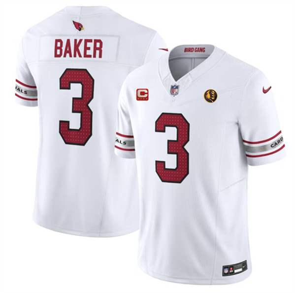 Arizona Cardinals #3 Budda Baker White 2023 F.U.S.E. With 4-Star C Patch And John Madden Patch Vapor Limited Stitched Jersey - Zenithce