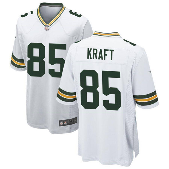 Green Bay Packers #85 Tucker Kraft White Stitched Game Jersey - Zenithce