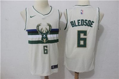 Bucks #6 Eric Bledsoe Cream City Edition Swingman Jersey - Zenithce
