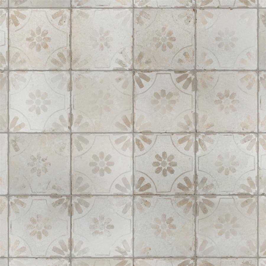 Merola Tile Kings Blume Sage 17-5/8 in. x 17-5/8 in. Ceramic Floor and Wall Tile - Zenithce