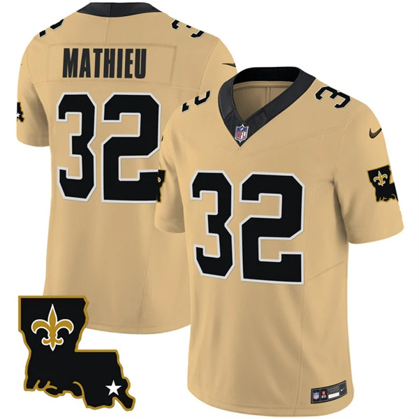 New Orleans Saints #32 Tyrann Mathieu Gold 2023 F.U.S.E. 1987 Legacy Vapor Stitched Jersey - Zenithce