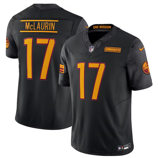Washington Commanders #17 Terry McLaurin Black 2024 F.U.S.E. Vapor Limited Stitched Jersey - Zenithce