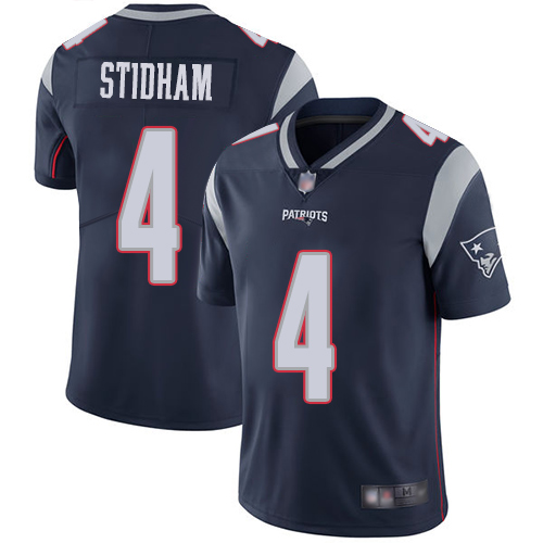 New England Patriots #4 Jarrett Stidham Navy Vapor Untouchable Limited Stitched Jersey - Zenithce