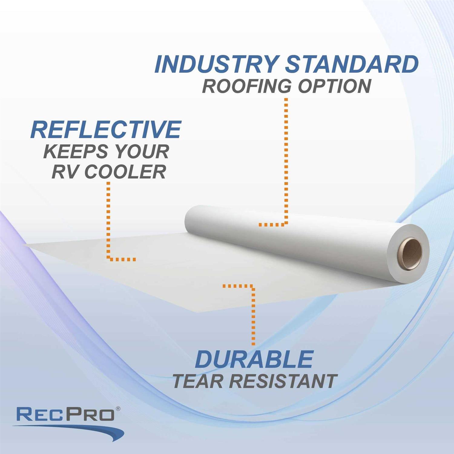 RecPro EPDM Dicor RV Camper Rubber Roof Kit 8.5′ Wide - Zenithce