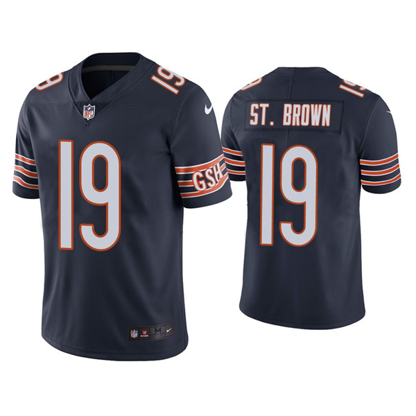 Chicago Bears #19 Equanimeous St. Brown Navy Vapor Untouchable Limited Stitched Jersey - Zenithce