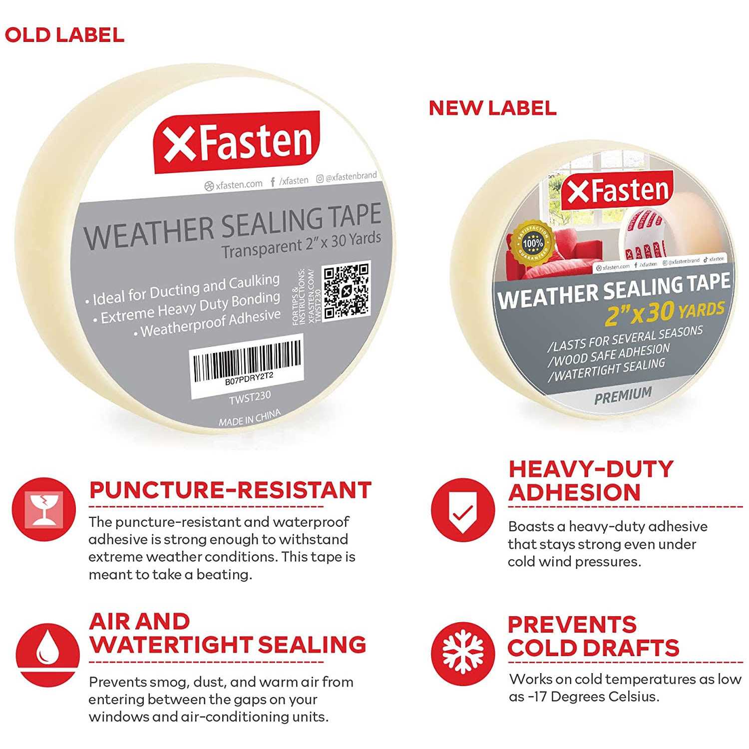 Xfasten Thermal Double-Sided Adhesive Tape 1 Inch x 90 Feet High Thermal Conductivity and Electrical Insulating Thermal Tape for Led Strips 3d Printin - Zenithce