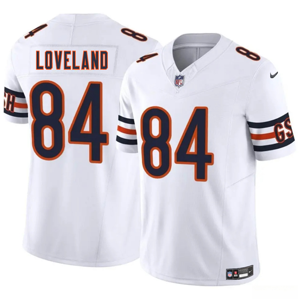 Chicago Bears #84 Colston Loveland White 2025 Draft F.U.S.E. Vapor Untouchable Limited Football Stitched Jersey - Zenithce