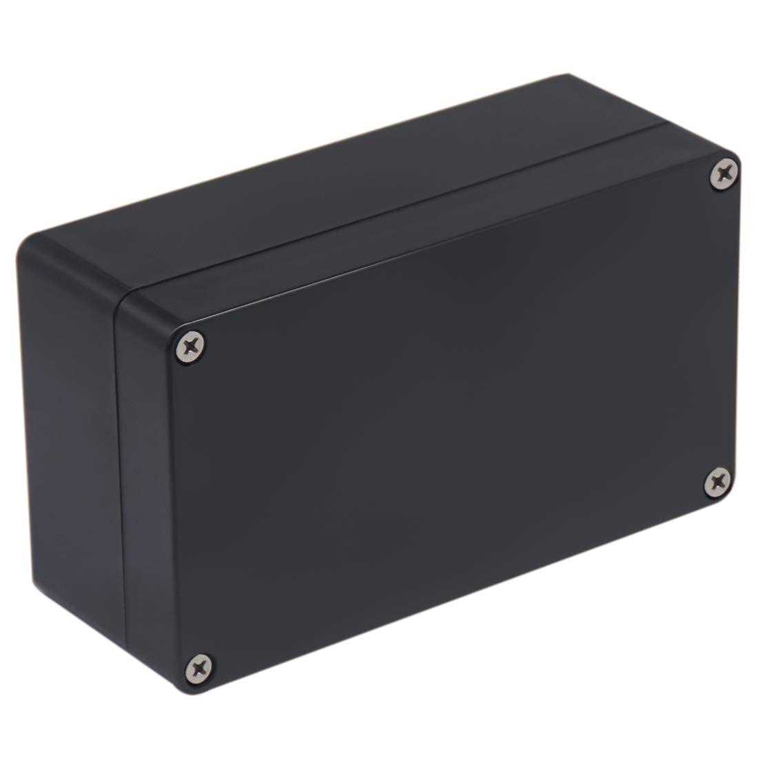 Raculety 2 Pack Project Box Ip65 Waterproof Junction Box Abs Plastic Black Electrical Boxes Diy Electronic Project Case Power Enclosure - Zenithce