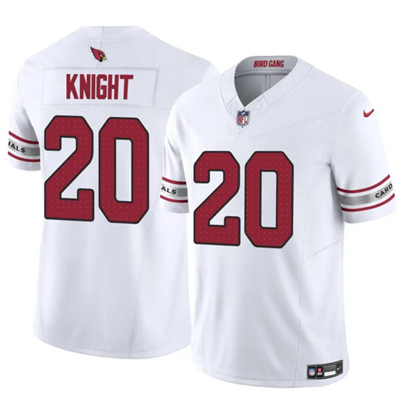 Arizona Cardinals #20 Bam Knight White 2025 F.U.S.E. Vapor Untouchable Limited Stitched Jersey - Zenithce