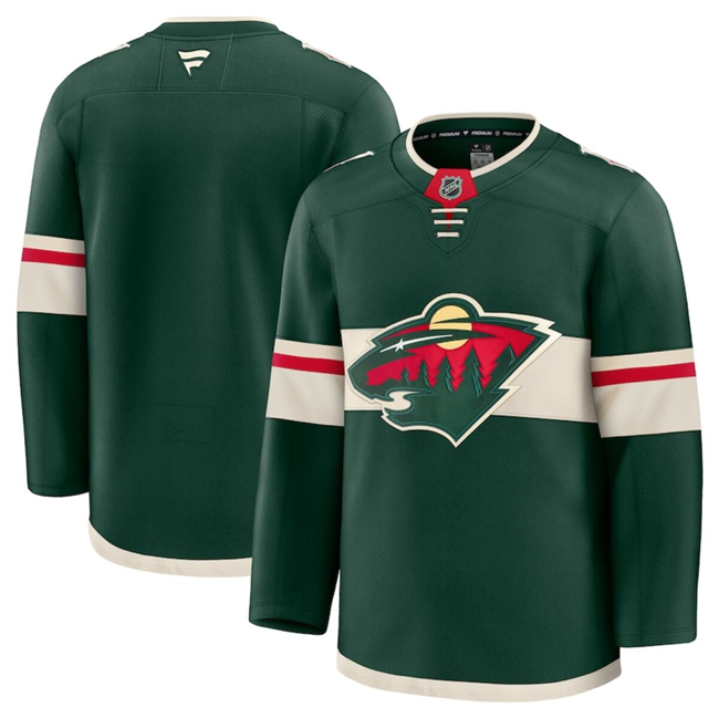 Minnesota Wild Blank Green 2024-25 Home Stitched Jersey - Zenithce