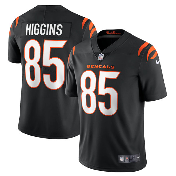 Cincinnati Bengals #85 Tee Higgins 2021 Black Vapor Untouchable Limited Stitched Jersey - Zenithce