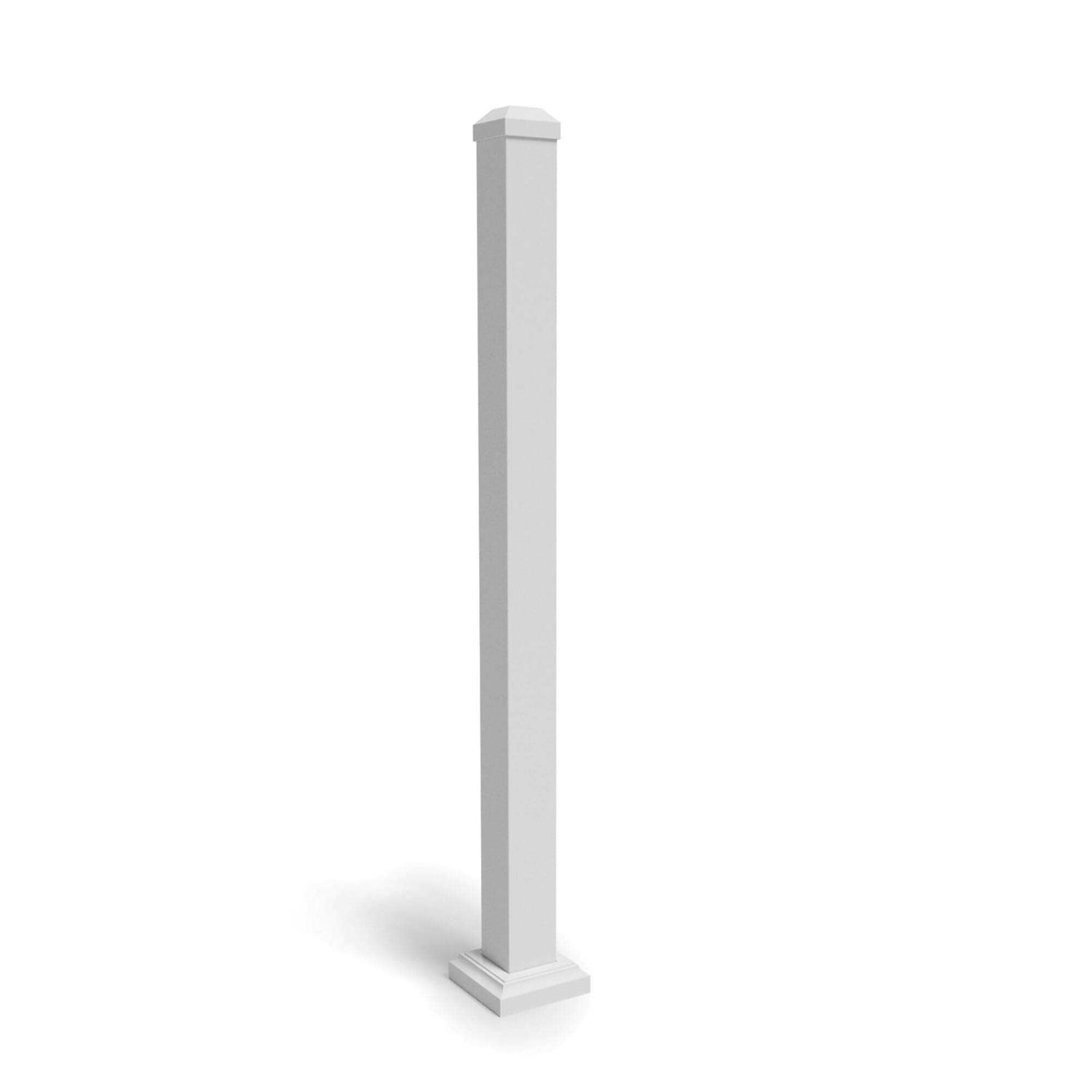 Ultra Max 2.5 in. x 2.5 in. x Textured Powder Coated Aluminum Deck Post Kit - Zenithce