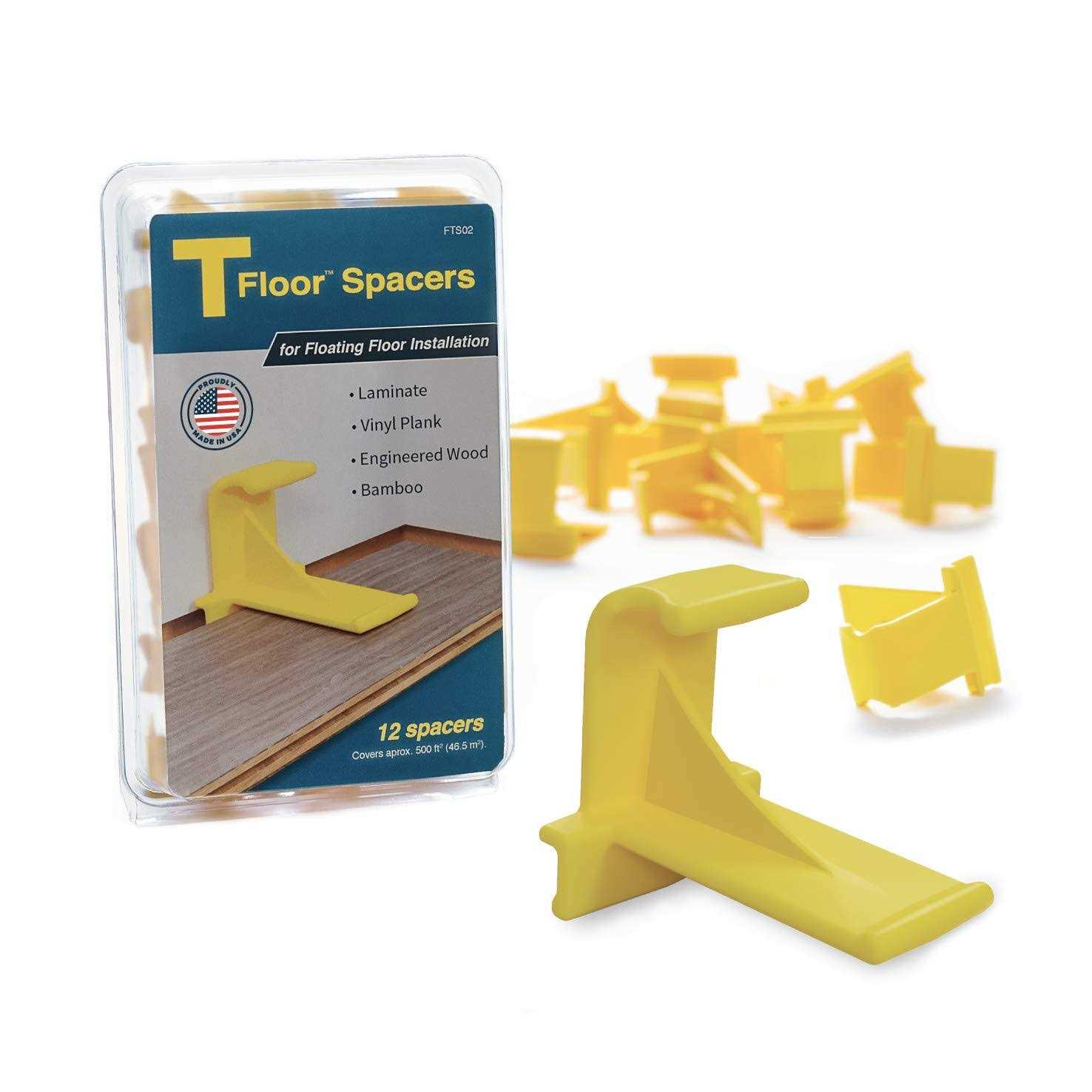 Tfloor Laminate Flooring Spacers for Installing Laminate Wood, Vinyl Plank, Engineered Hardwood, Lvt, Bamboo, Subfloor Panels, or Any Floating - Zenithce
