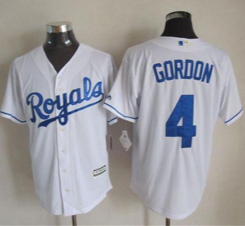 Royals #4 Alex Gordon White New Cool Base Stitched Jersey - Zenithce
