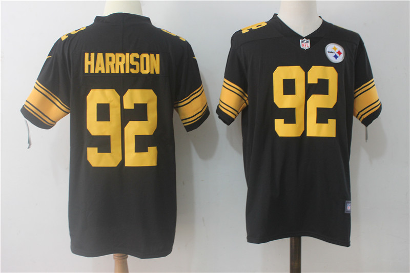 Pittsburgh Steelers #92 James Harrison Black Limited Rush Stitched Nike Jersey - Zenithce