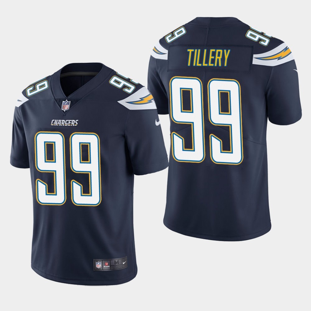 Los Angeles Chargers #99 Jerry Tillery Navy Vapor Untouchable Limited Stitched Jersey - Zenithce