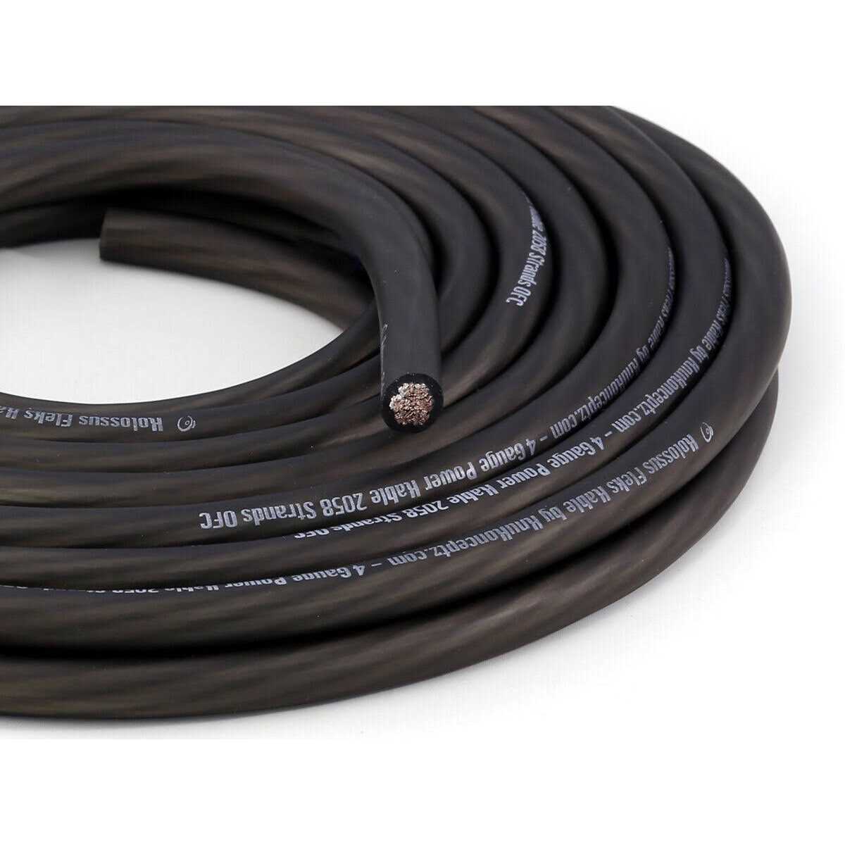 Knukonceptz Kolossus Flex Kable Gauge OFC Power Wire /Ground Cable - Zenithce