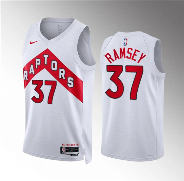 Toronto Raptors #37 Jahmi'us Ramsey White Association Edition Stitched Jersey - Zenithce