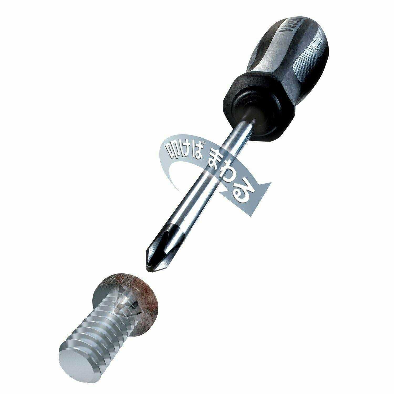 Vessel 9308EVA Megadora Tang-Thru Screwdriver 8pc. Set - Zenithce
