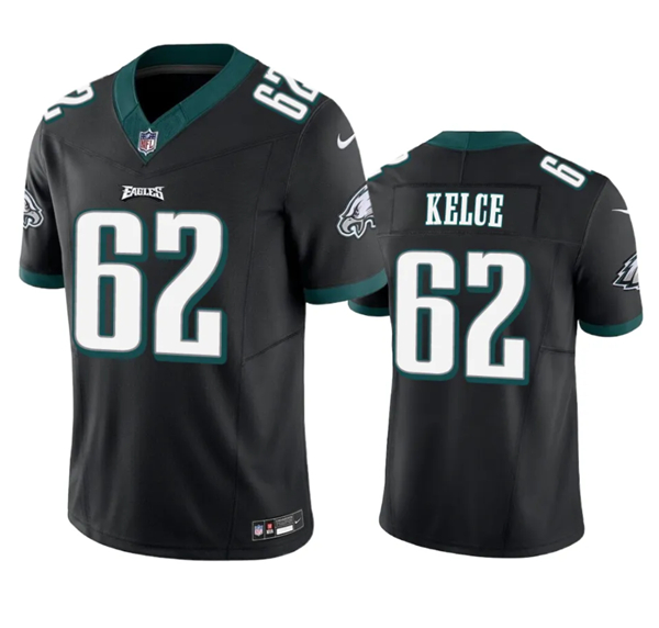 Philadelphia Eagles #62 Jason Kelce Black 2023 F.U.S.E. Vapor Untouchable Limited Stitched Jersey - Zenithce