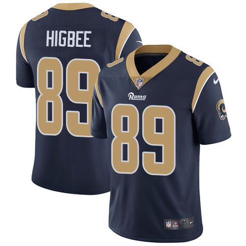 Los Angeles Rams #89 Tyler Higbee Navy Blue Vapor Untouchable Limited Stitched Jersey - Zenithce