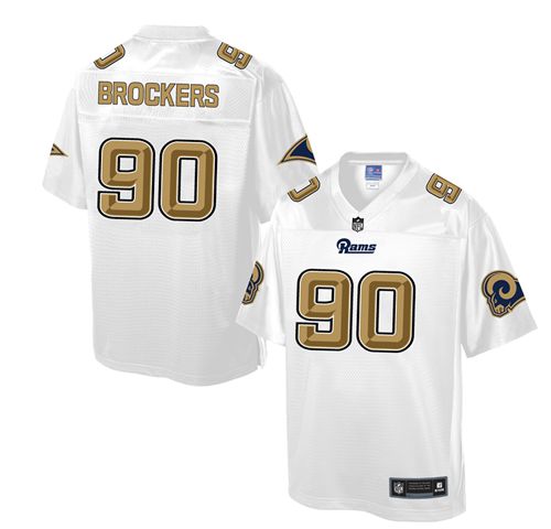 Rams #90 Michael Brockers White Pro Line Fashion Game Nike Jersey - Zenithce
