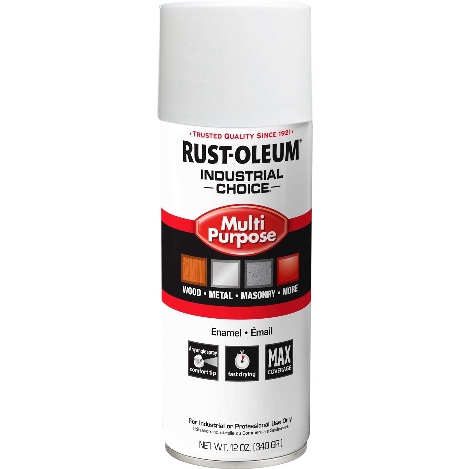 Rust-Oleum Industrial Choice 17 oz. M1800 Fluorescent Red-Orange Inverted Marking Spray Paint - Zenithce