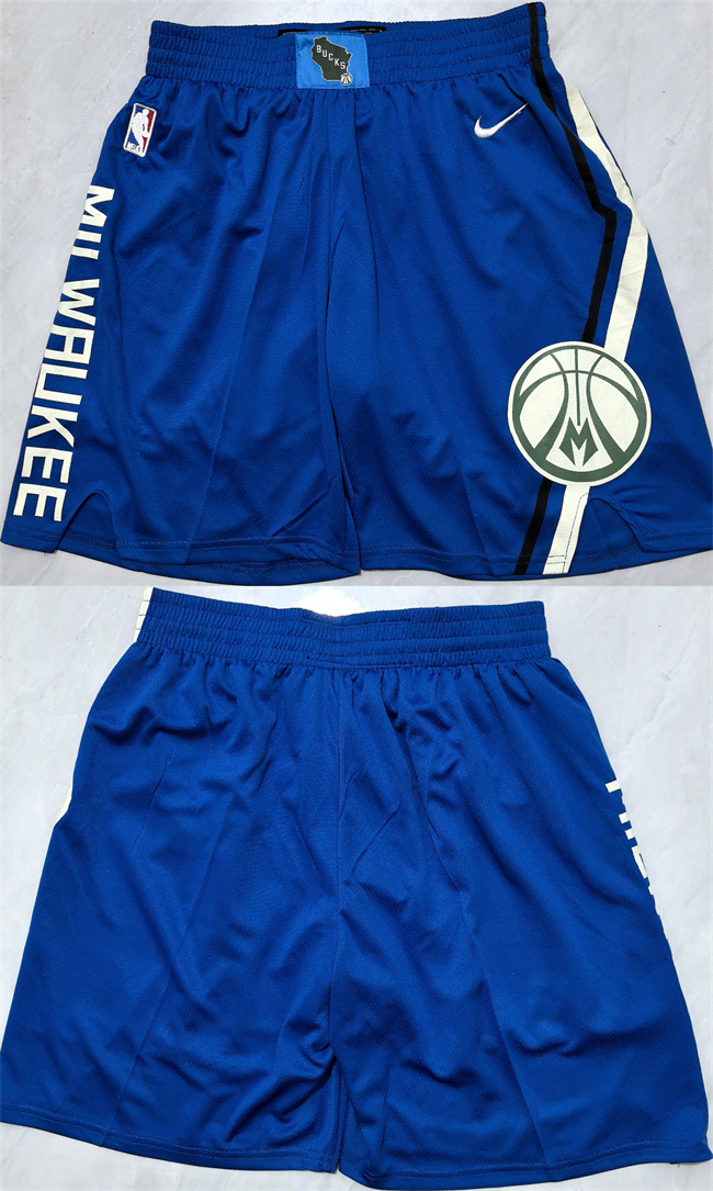 Milwaukee Bucks Royal Shorts (Run Small) - Zenithce