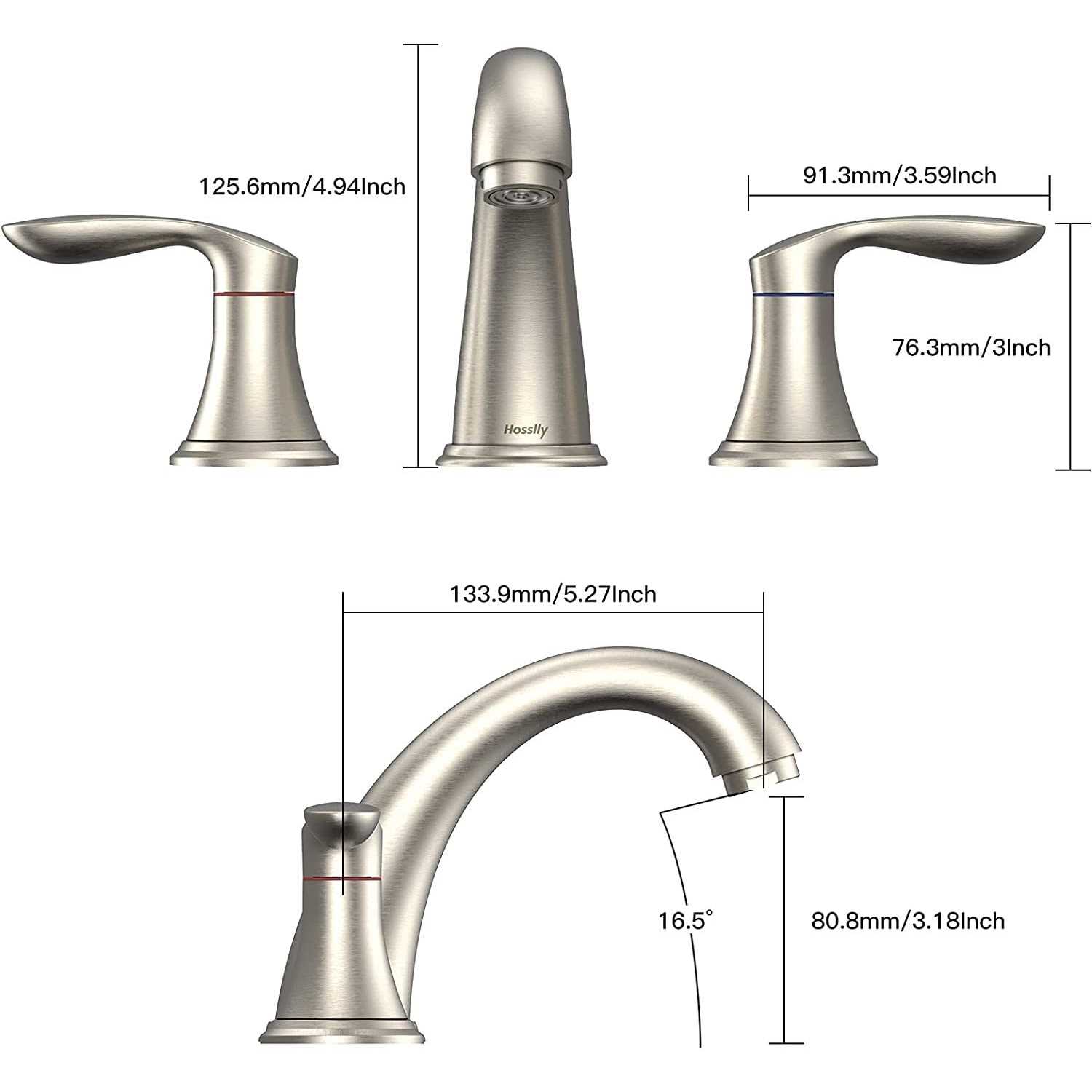 Hosom Rounded Door Hinges 3.5 x 3.5 inch - Zenithce