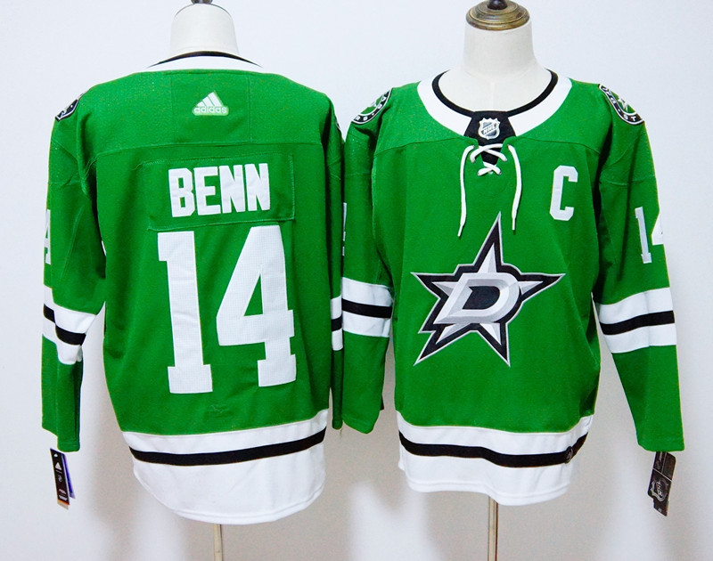 Dallas Stars #14 Jamie Benn Green Stitched Adidas Jersey - Zenithce