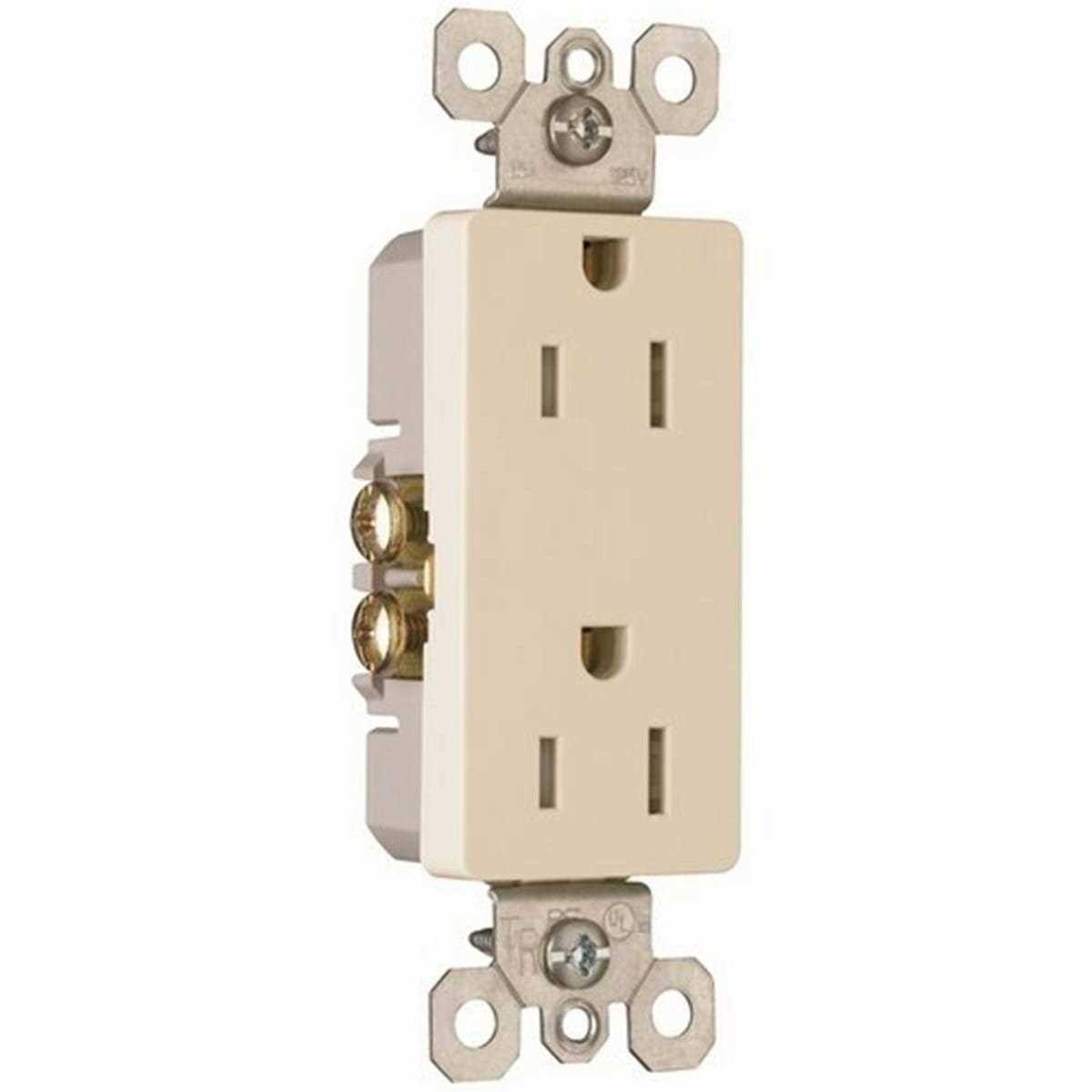 Pass & Seymour Decorator Tamper-Resistant Receptacle. 15 Amp 885TR - Zenithce