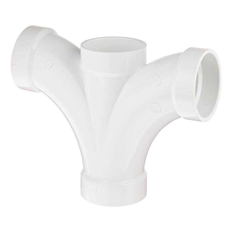 Spears P448-040 4 PVC DWV 2-Way Cleanout Tee - Zenithce