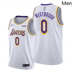 Lakers Russell Westbrook 2021 trade white association edition jersey - Zenithce