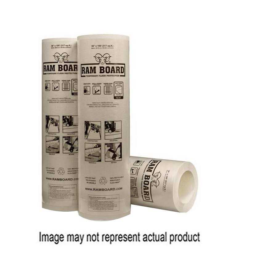 Ram Board 38 in. x 100 ft. Temporary Floor Protector - Zenithce